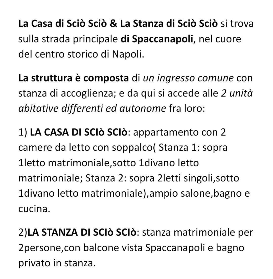 Apartament La Casa Di Scio Scio & La Stanza Di Scio Scio Neapol Zewnętrze zdjęcie